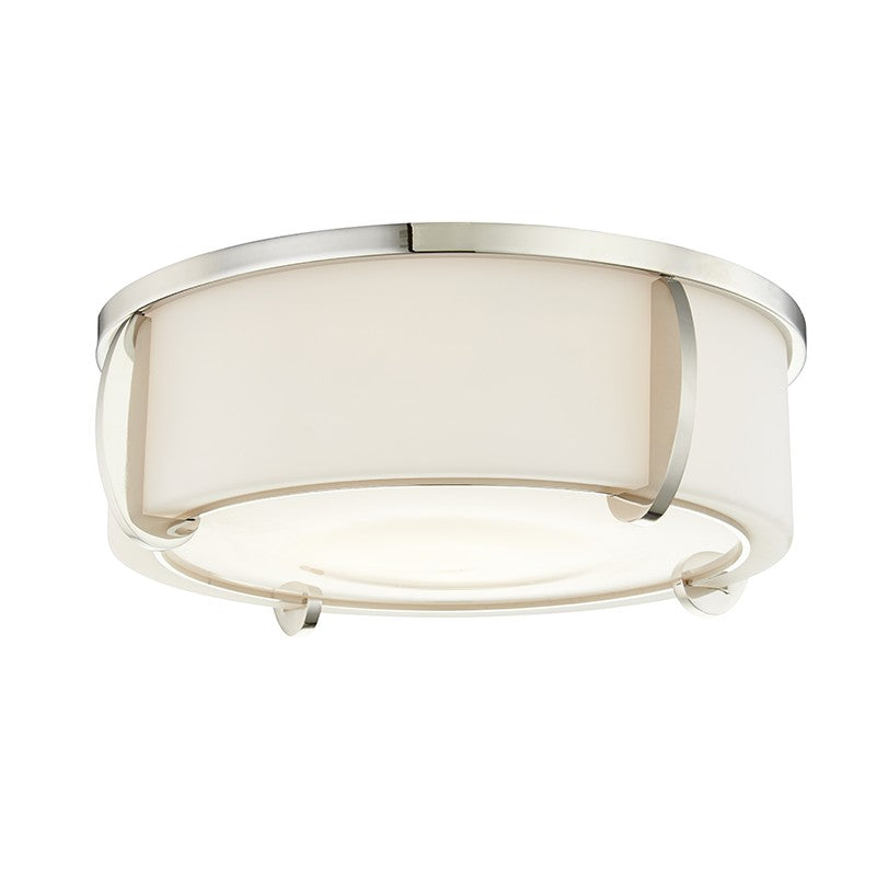 Hudson Valley Canada - Three Light Flush Mount - Talon - Polished Nickel- Union Lighting Luminaires Decor