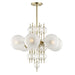 Hudson Valley Canada - Six Light Chandelier - Calypso - Aged Brass- Union Lighting Luminaires Decor
