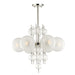 Hudson Valley Canada - Six Light Chandelier - Calypso - Polished Nickel- Union Lighting Luminaires Decor
