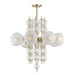 Hudson Valley Canada - Eight Light Chandelier - Calypso - Aged Brass- Union Lighting Luminaires Decor