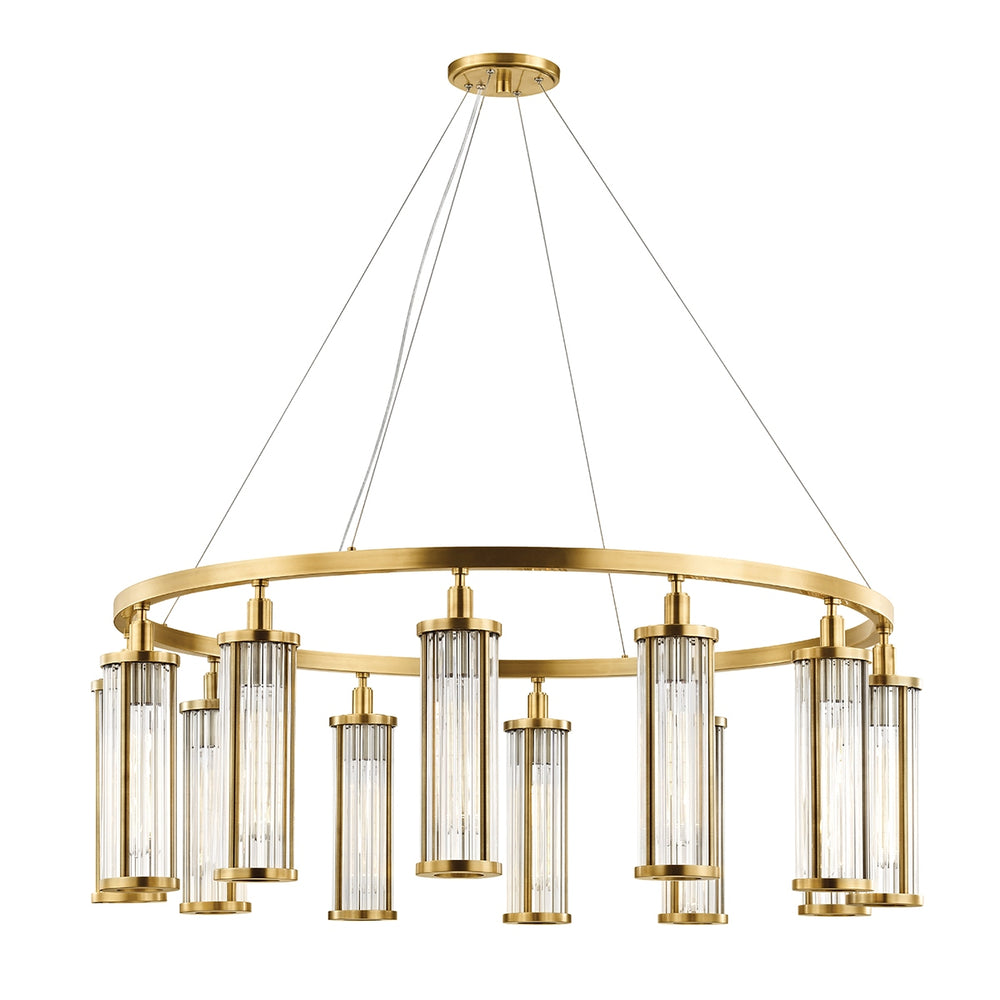 Hudson Valley Canada - 12 Light Chandelier - Marley - Aged Brass- Union Lighting Luminaires Decor