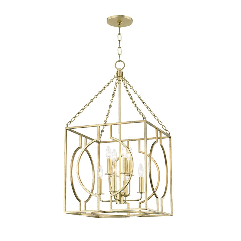 Hudson Valley Canada - Eight Light Pendant - Octavio - Gold Leaf- Union Lighting Luminaires Decor