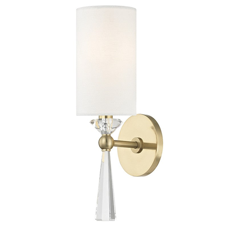 Hudson Valley Canada - One Light Wall Sconce - Birch - Aged Brass- Union Lighting Luminaires Decor