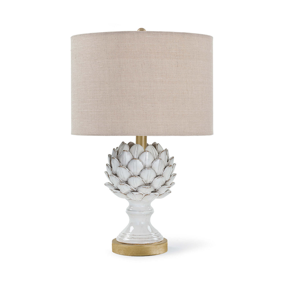 Regina Andrew Canada - One Light Table Lamp - Leafy Artichoke - White- Union Lighting Luminaires Decor