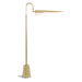 Regina Andrew Canada - One Light Floor Lamp - Raven - Natural Brass- Union Lighting Luminaires Decor