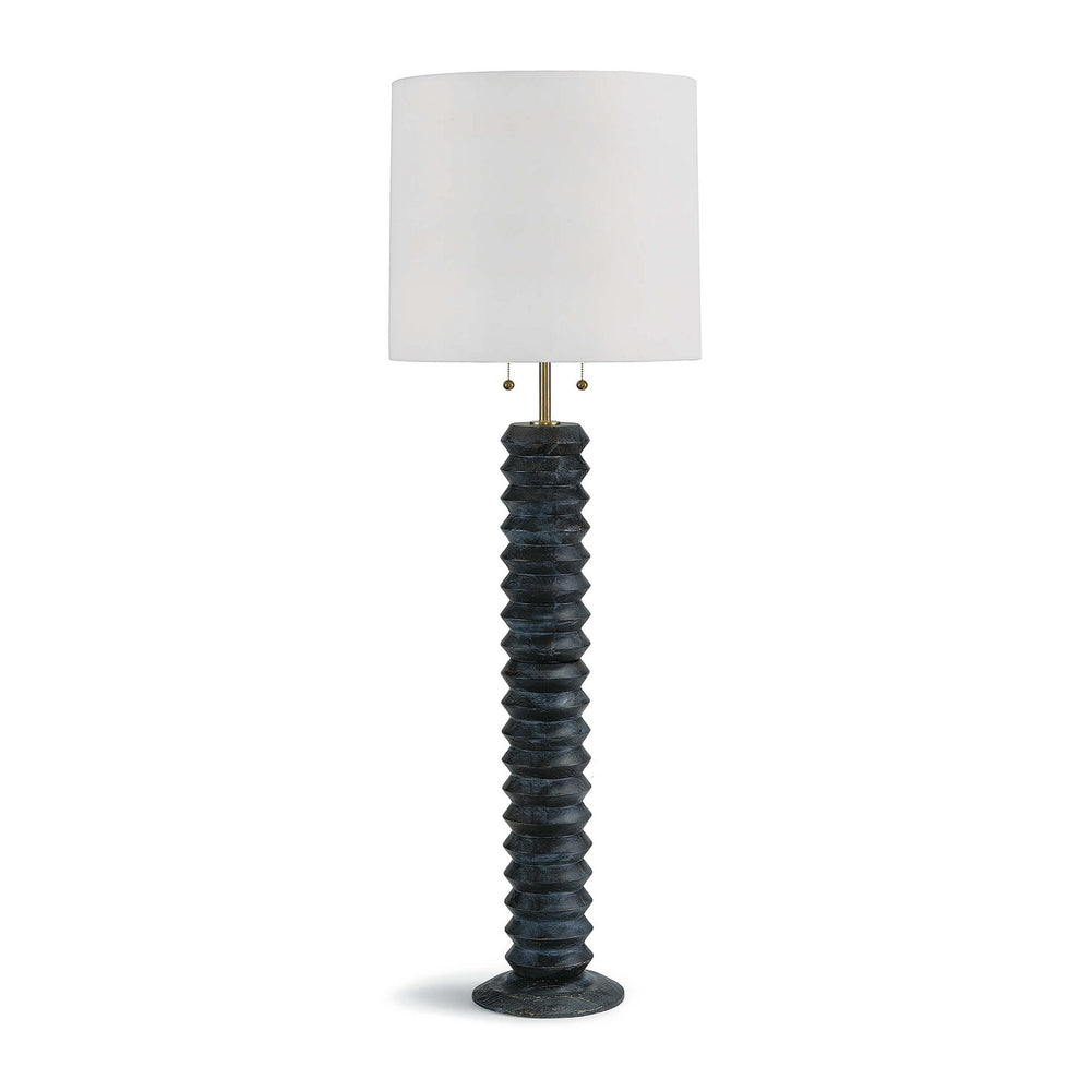 Regina Andrew Canada - Two Light Floor Lamp - Accordion - Ebony- Union Lighting Luminaires Decor