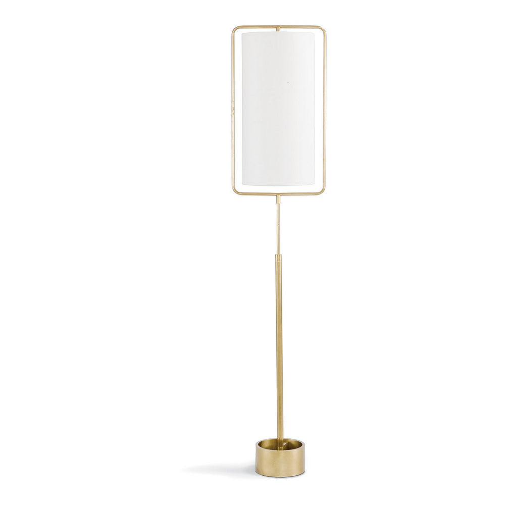 Regina Andrew Canada - One Light Floor Lamp - Geo - Natural Brass- Union Lighting Luminaires Decor