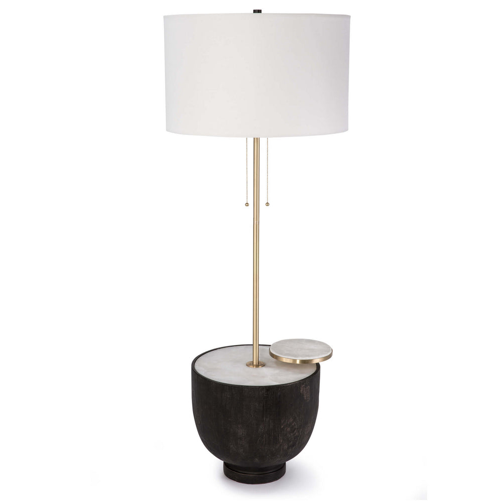 Regina Andrew Canada - Two Light Floor Lamp - Theo - Ebony- Union Lighting Luminaires Decor