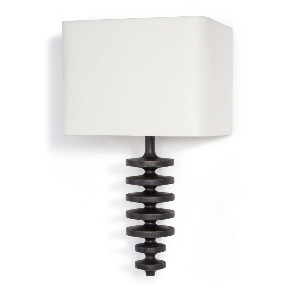 Regina Andrew Canada - One Light Wall Sconce - Fishbone - Ebony- Union Lighting Luminaires Decor
