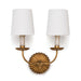 Regina Andrew Canada - Two Light Wall Sconce - Clove - Antique Gold Leaf- Union Lighting Luminaires Decor