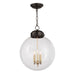 Regina Andrew Canada - Three Light Pendant - Globe - Oil Rubbed Bronze- Union Lighting Luminaires Decor