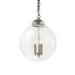 Regina Andrew Canada - Three Light Pendant - Globe - Polished Nickel- Union Lighting Luminaires Decor