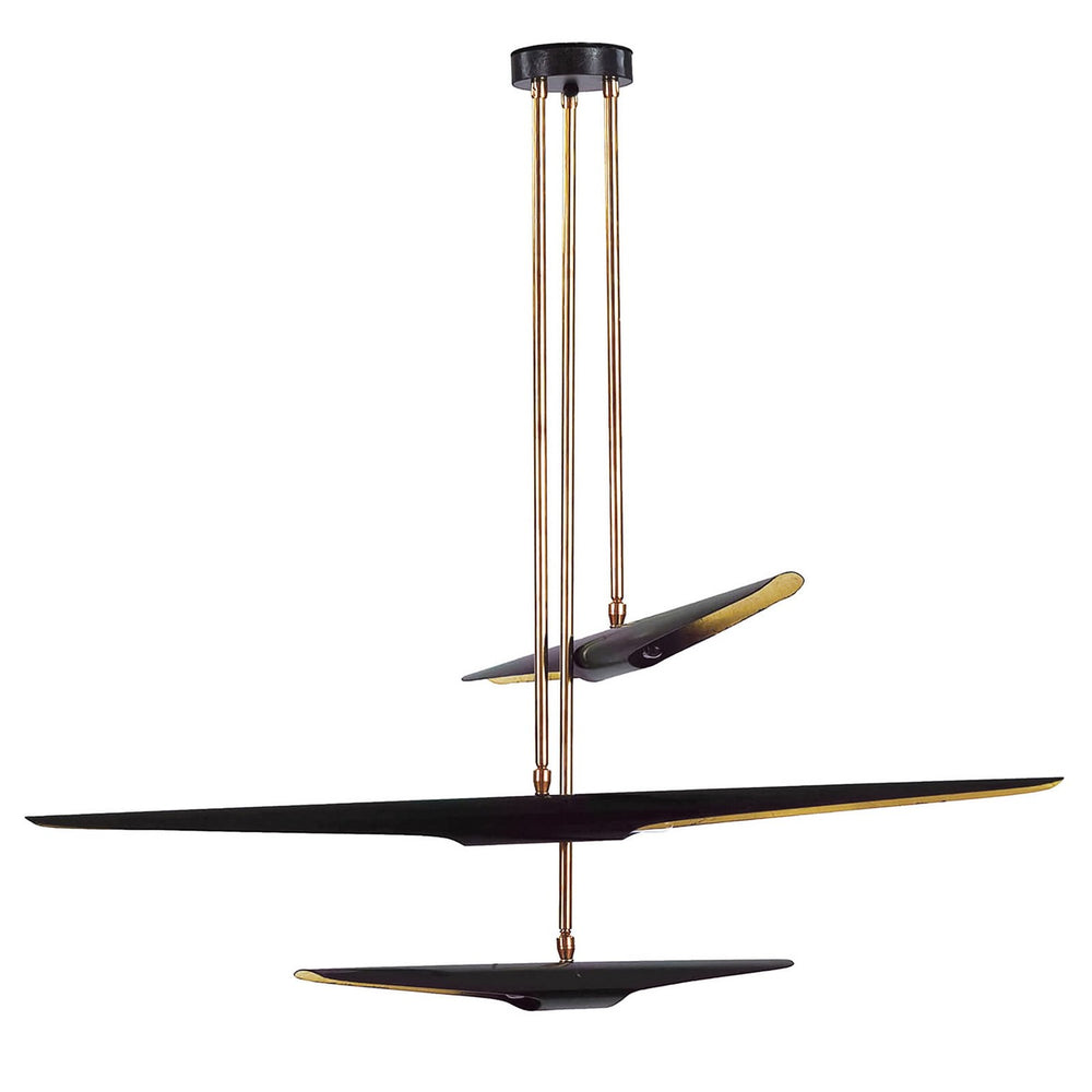 Regina Andrew Canada - Six Light Chandelier - Concorde - Blackened Steel- Union Lighting Luminaires Decor