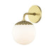 Mitzi Canada - One Light Bath and Vanity - Paige - Aged Brass- Union Lighting Luminaires Decor