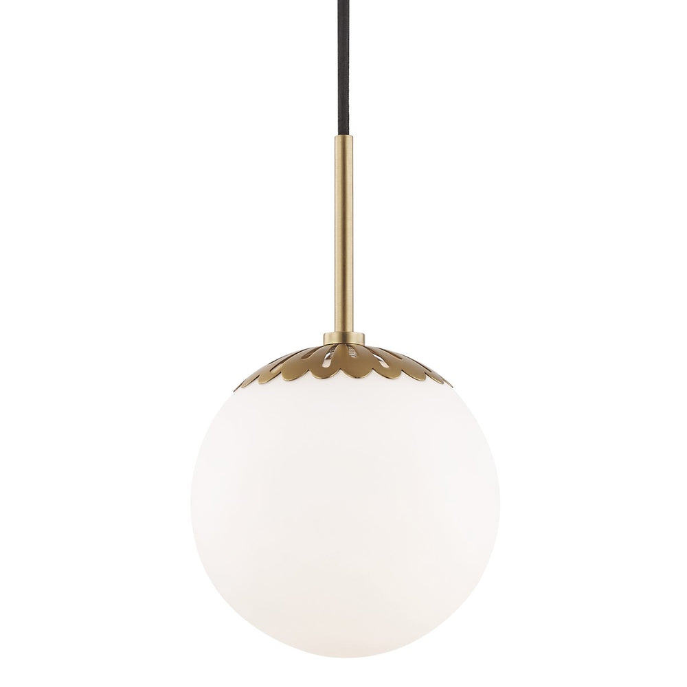 Mitzi Canada - One Light Pendant - Paige - Aged Brass- Union Lighting Luminaires Decor