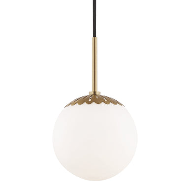 Mitzi Canada - One Light Pendant - Paige - Aged Brass- Union Lighting Luminaires Decor