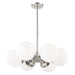 Mitzi Canada - Six Light Chandelier - Paige - Polished Nickel- Union Lighting Luminaires Decor