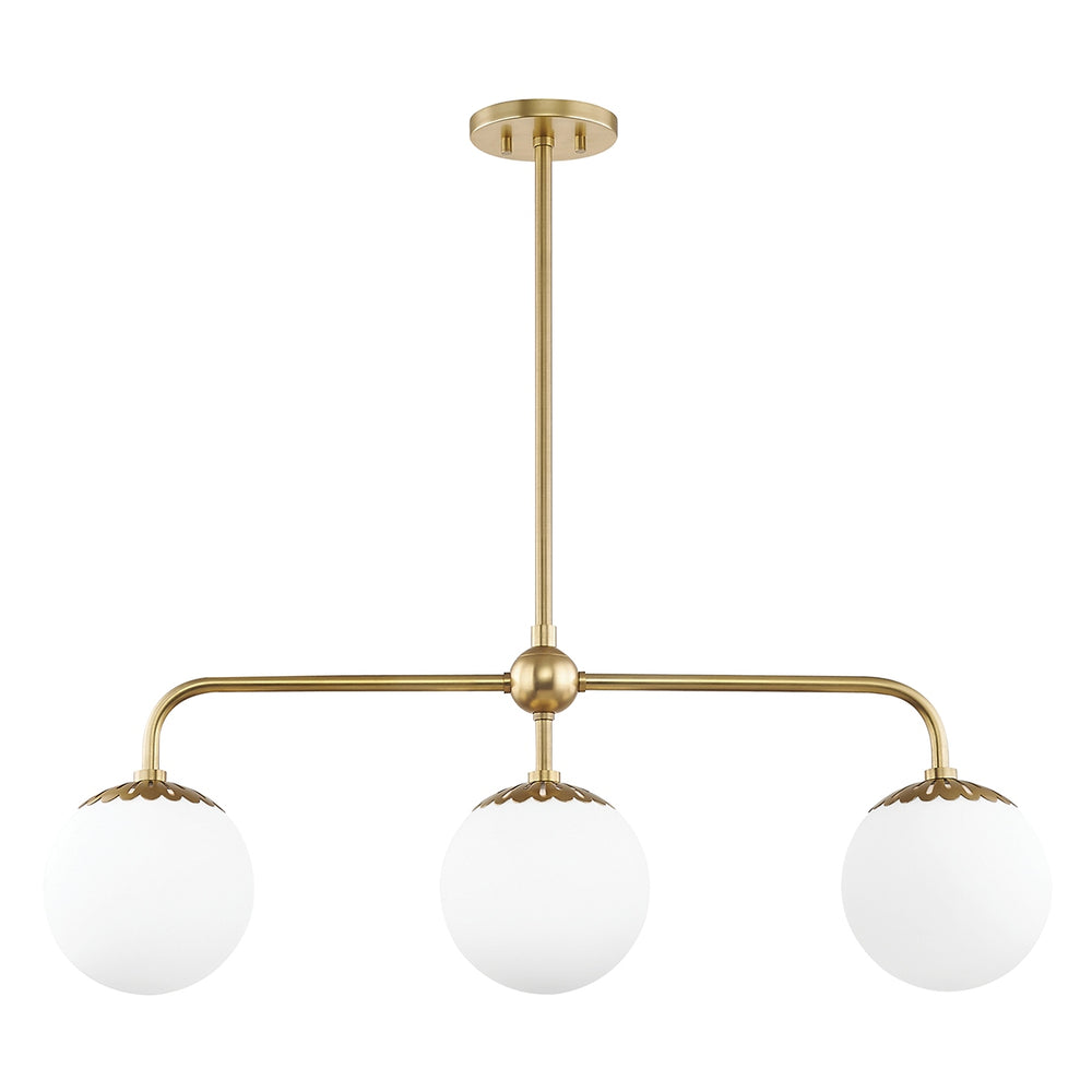Mitzi Canada - Three Light Linear - Paige - Aged Brass- Union Lighting Luminaires Decor