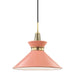 Mitzi - One Light Pendant - Kiki - Aged Brass/Pink- Union Lighting Luminaires Decor