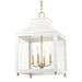 Mitzi Canada - Four Light Lantern - Leigh - Aged Brass- Union Lighting Luminaires Decor