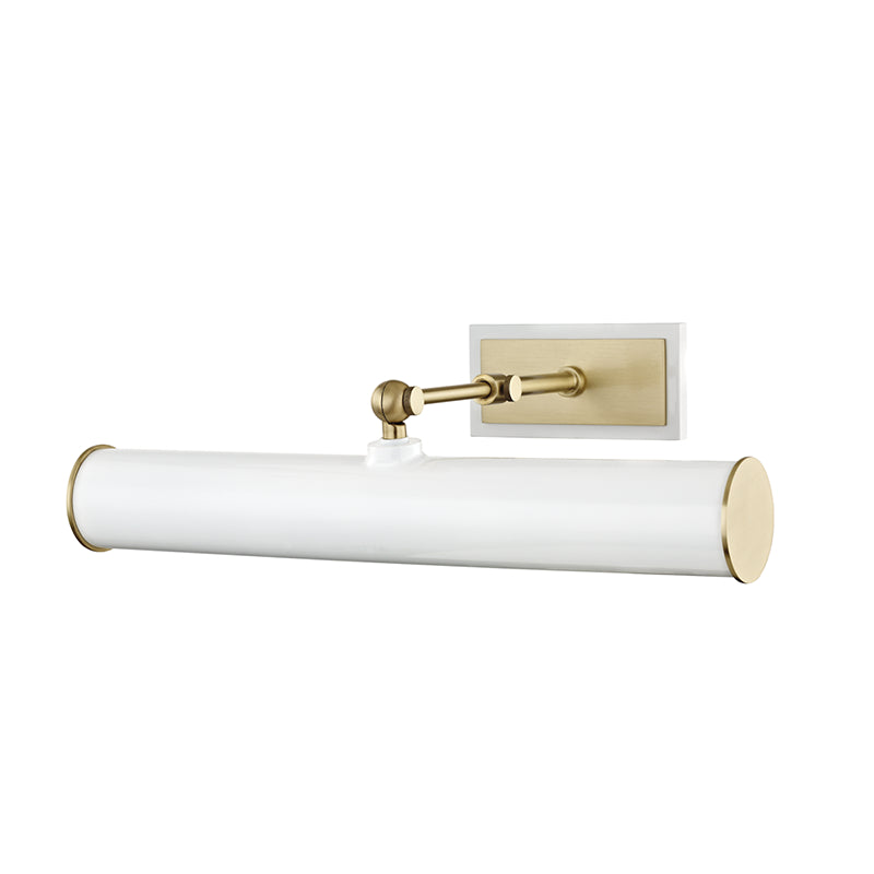 Mitzi - Two Light Picture Light - Holly - Aged Brass/Soft Off White- Union Lighting Luminaires Decor