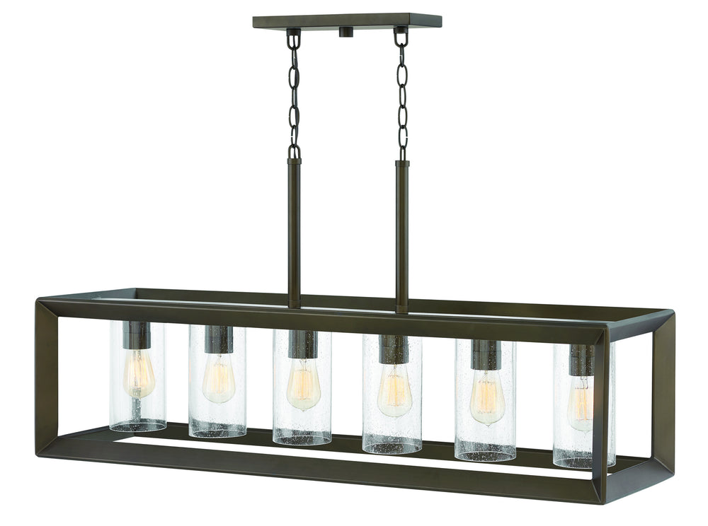 Hinkley Canada - LED Outdoor Linear Chandelier - Rhodes - Warm Bronze- Union Lighting Luminaires Decor