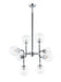 Matteo Canada - Eight Light Chandelier - Particles - Black & Chrome- Union Lighting Luminaires Decor