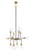 Matteo Canada - 12 Light Chandelier - Particles - Aged Gold Brass- Union Lighting Luminaires Decor