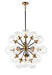 Matteo Canada - 18 Light Chandelier - Soleil - Aged Gold Brass- Union Lighting Luminaires Decor