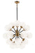 Matteo Canada - 18 Light Chandelier - Soleil - Aged Gold Brass- Union Lighting Luminaires Decor