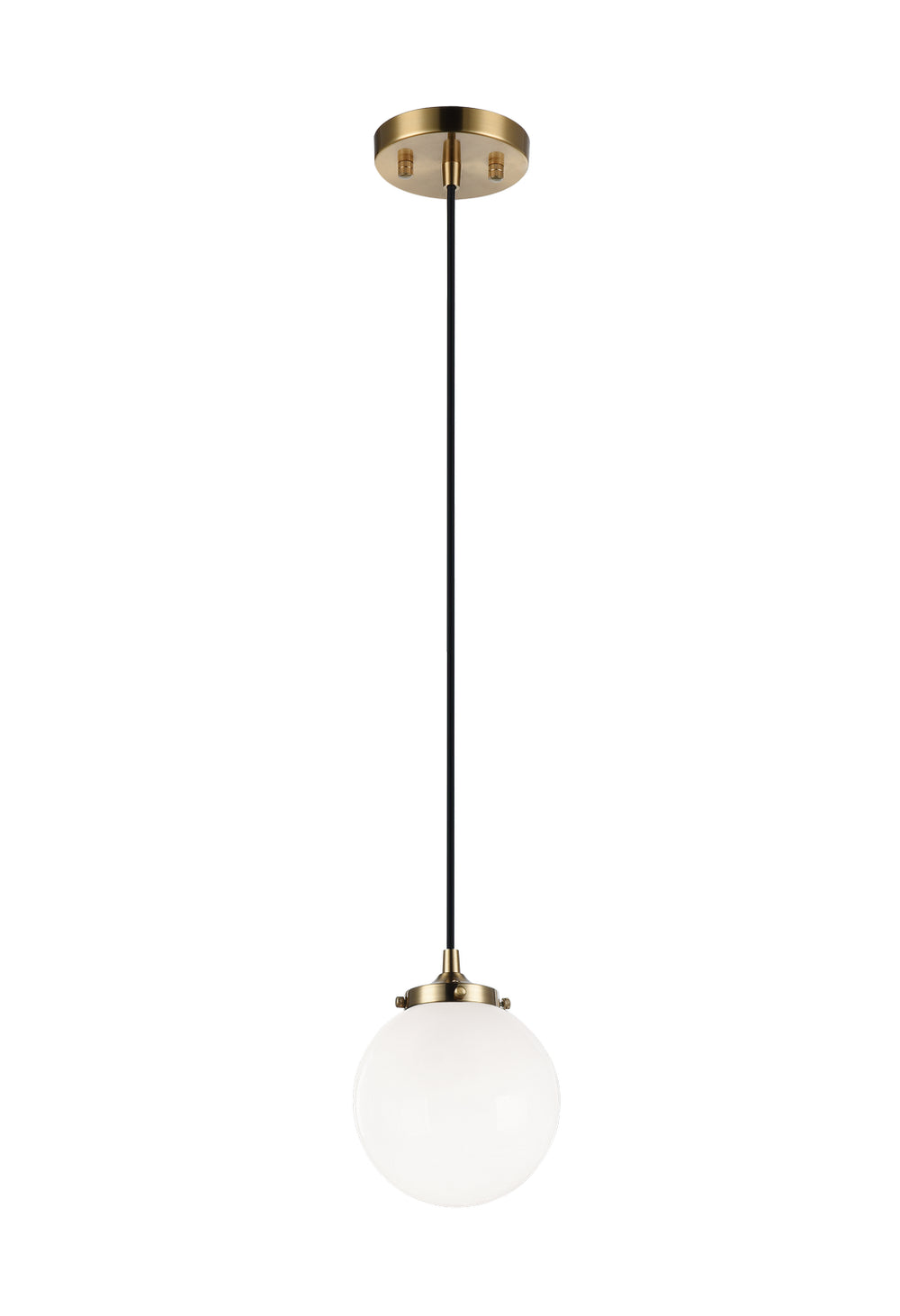 Matteo Canada - One Light Pendant - The Bougie - Aged Gold Brass- Union Lighting Luminaires Decor
