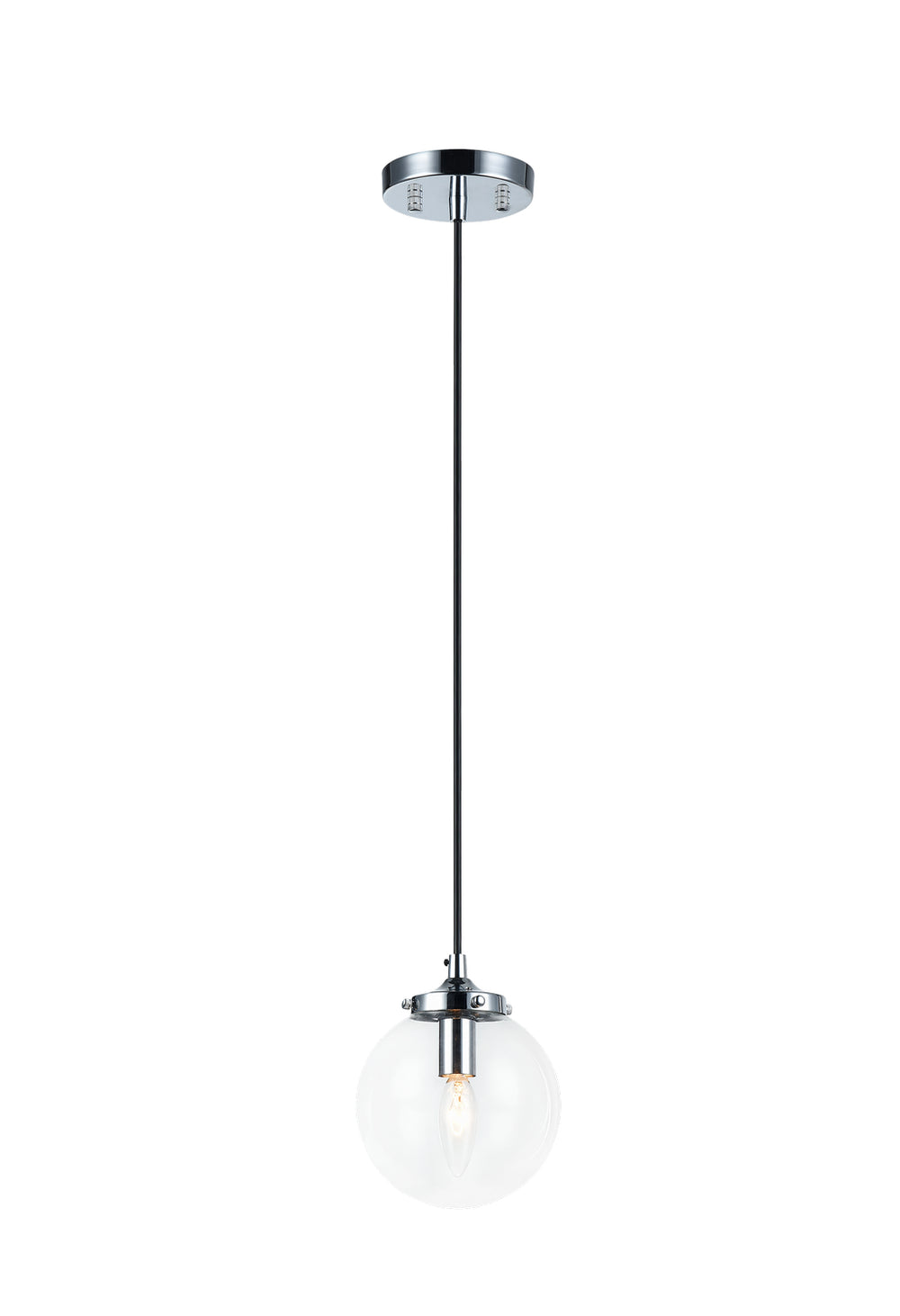 Matteo Canada - One Light Pendant - The Bougie - Chrome- Union Lighting Luminaires Decor