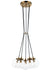 Matteo Canada - Five Light Chandelier - The Bougie - Aged Gold Brass- Union Lighting Luminaires Decor