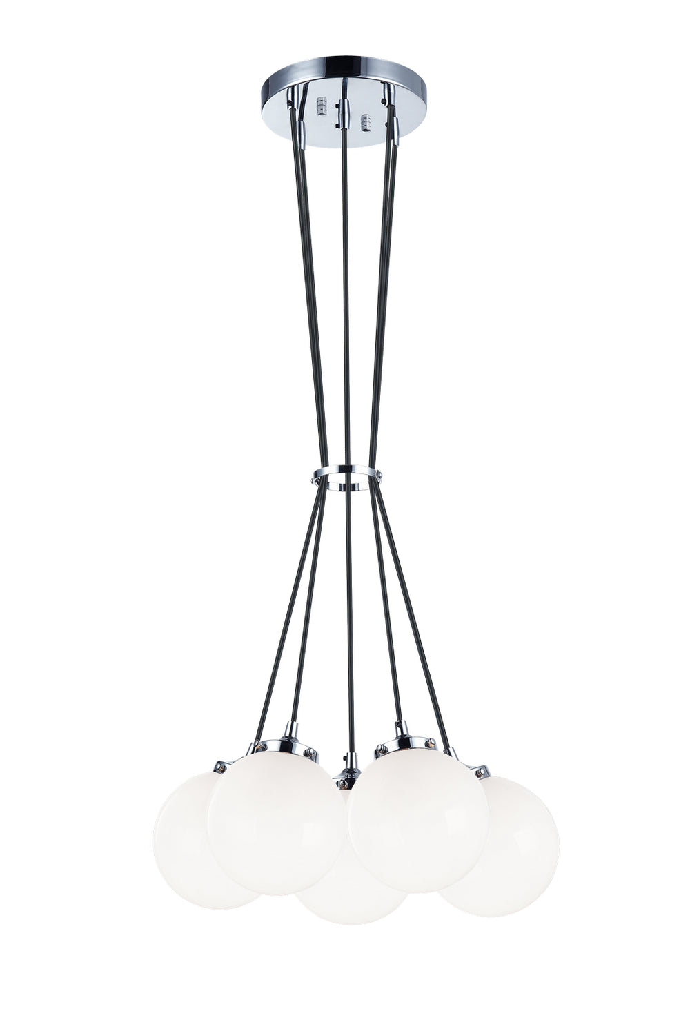 Matteo Canada - Five Light Chandelier - The Bougie - Chrome- Union Lighting Luminaires Decor