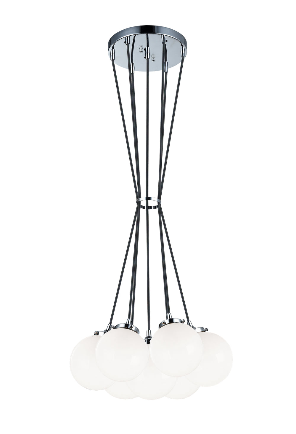 Matteo Canada - Seven Light Pendant - The Bougie - Chrome- Union Lighting Luminaires Decor