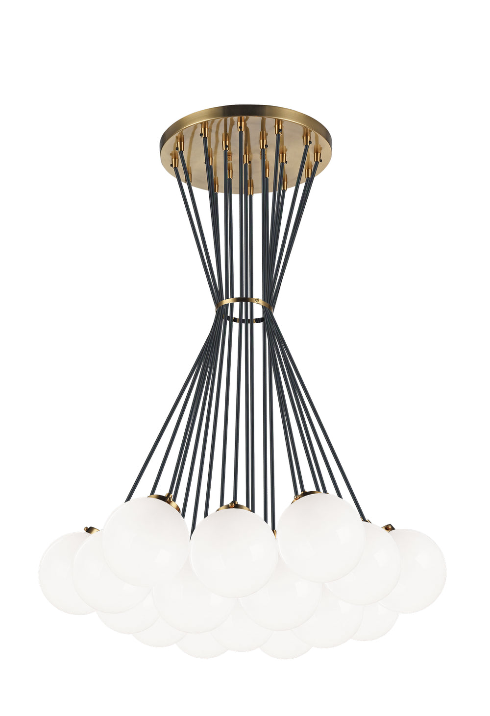 Matteo Canada - 19 Light Chandelier - The Bougie - Aged Gold Brass- Union Lighting Luminaires Decor