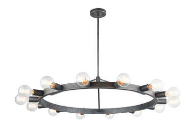 Matteo Canada - 14 Light Chandelier - Marquis - Silver Black- Union Lighting Luminaires Decor