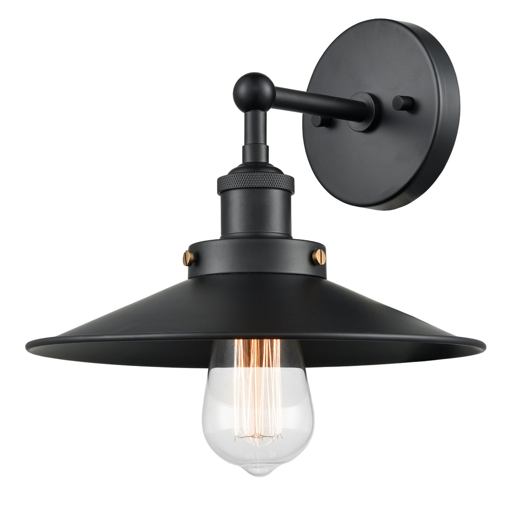 Matteo Canada - One Light Wall Sconce - Bulstrode'S Workshop - Black- Union Lighting Luminaires Decor