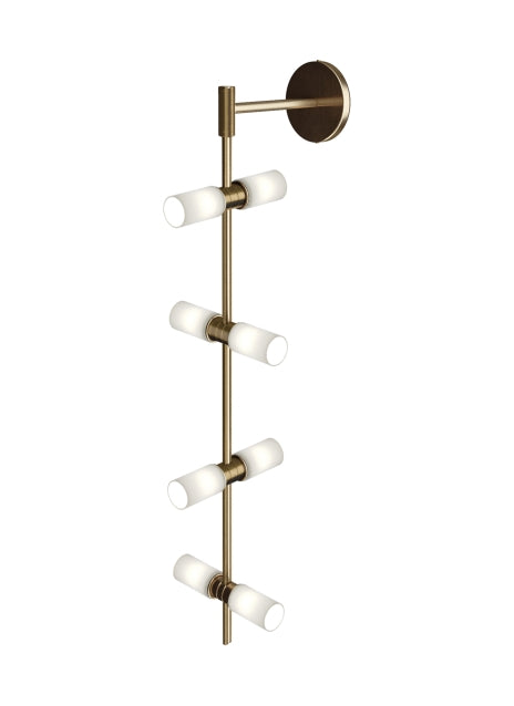 Visual Comfort Modern - LED Wall Sconce - ModernRail - Aged Brass- Union Lighting Luminaires Decor
