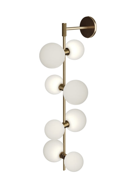 Visual Comfort Modern - LED Wall Sconce - ModernRail - Aged Brass- Union Lighting Luminaires Decor