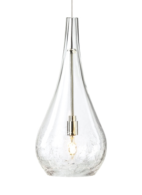 Visual Comfort Modern - One Light Pendant - Seguro - Satin Nickel- Union Lighting Luminaires Decor