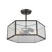 ELK Home - Two Light Semi Flush Mount - Spencer - Oil Rubbed Bronze- Union Lighting Luminaires Decor