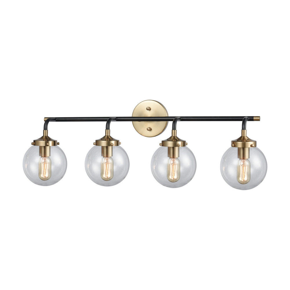 ELK Home - Four Light Vanity - Boudreaux - Matte Black- Union Lighting Luminaires Decor