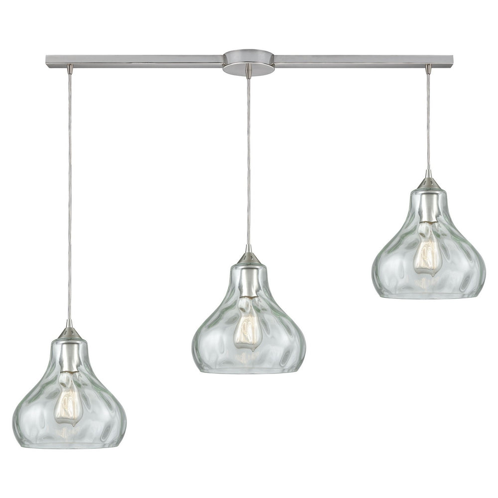 ELK Home - Three Light Pendant - Belmont - Satin Nickel- Union Lighting Luminaires Decor