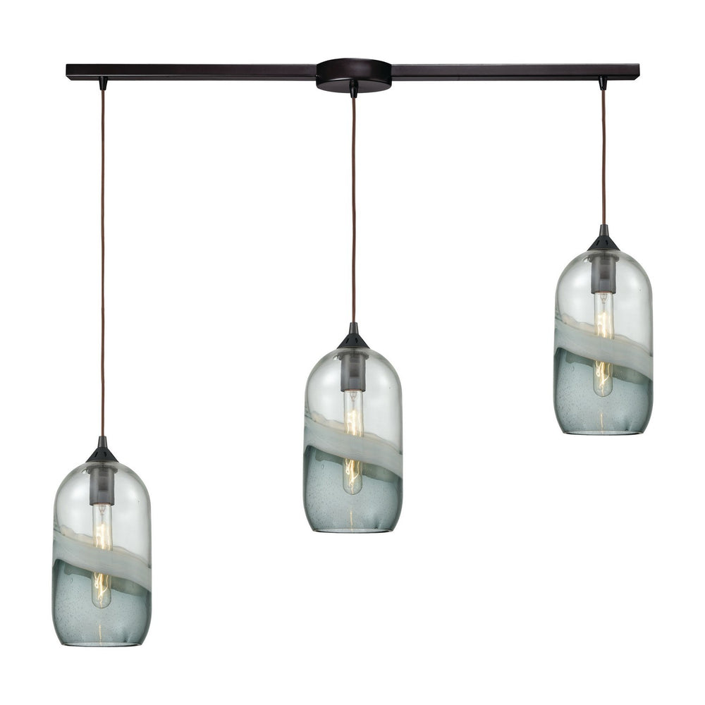 ELK Home - Three Light Pendant - Sutter Creek - Oil Rubbed Bronze- Union Lighting Luminaires Decor