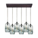 ELK Home - Six Light Pendant - Sutter Creek - Oil Rubbed Bronze- Union Lighting Luminaires Decor