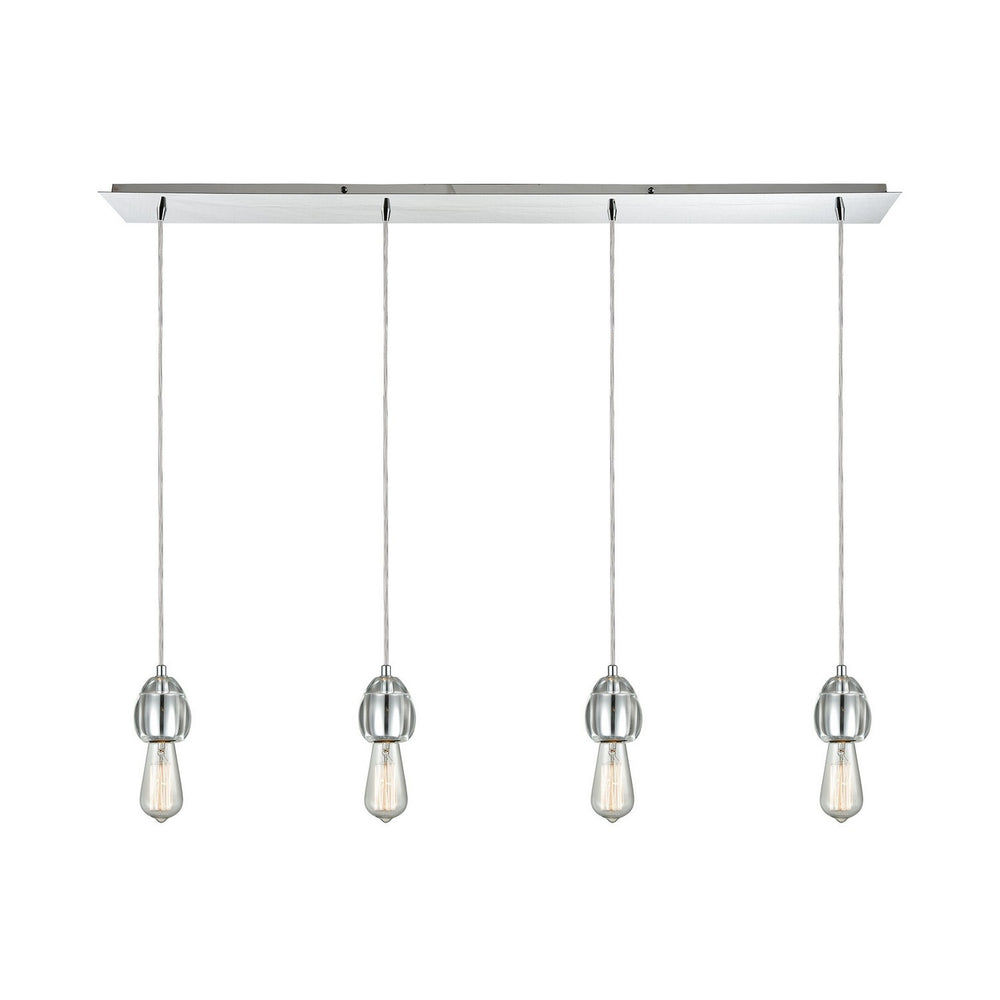 ELK Home - Four Light Pendant - Socketholder - Polished Chrome- Union Lighting Luminaires Decor