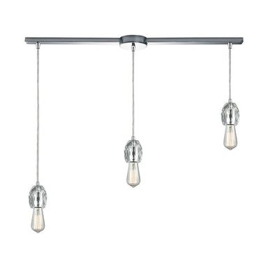 ELK Home - Three Light Pendant - Socketholder - Polished Chrome- Union Lighting Luminaires Decor