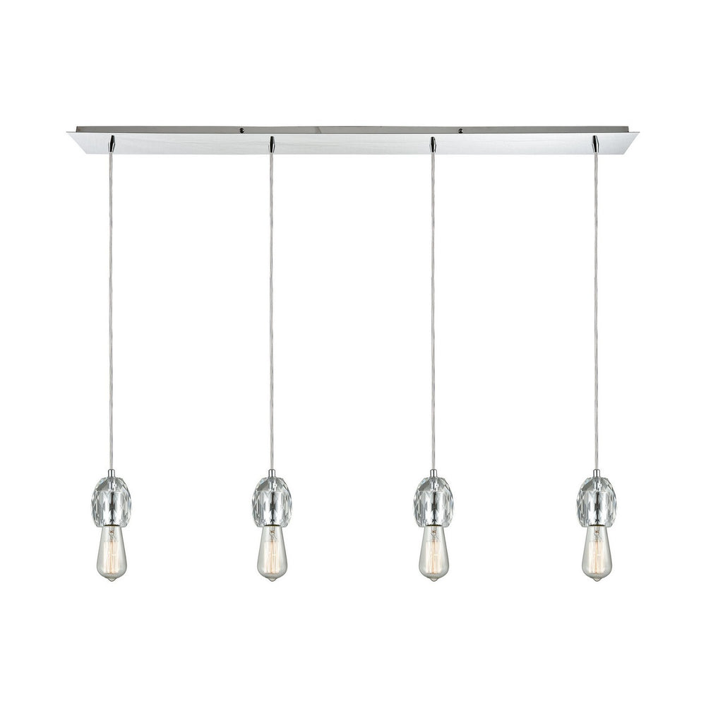 ELK Home - Four Light Pendant - Socketholder - Polished Chrome- Union Lighting Luminaires Decor