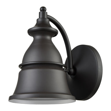 ELK Home - One Light Outdoor Wall Sconce - Langhorn - Oil Rubbed Bronze- Union Lighting Luminaires Decor